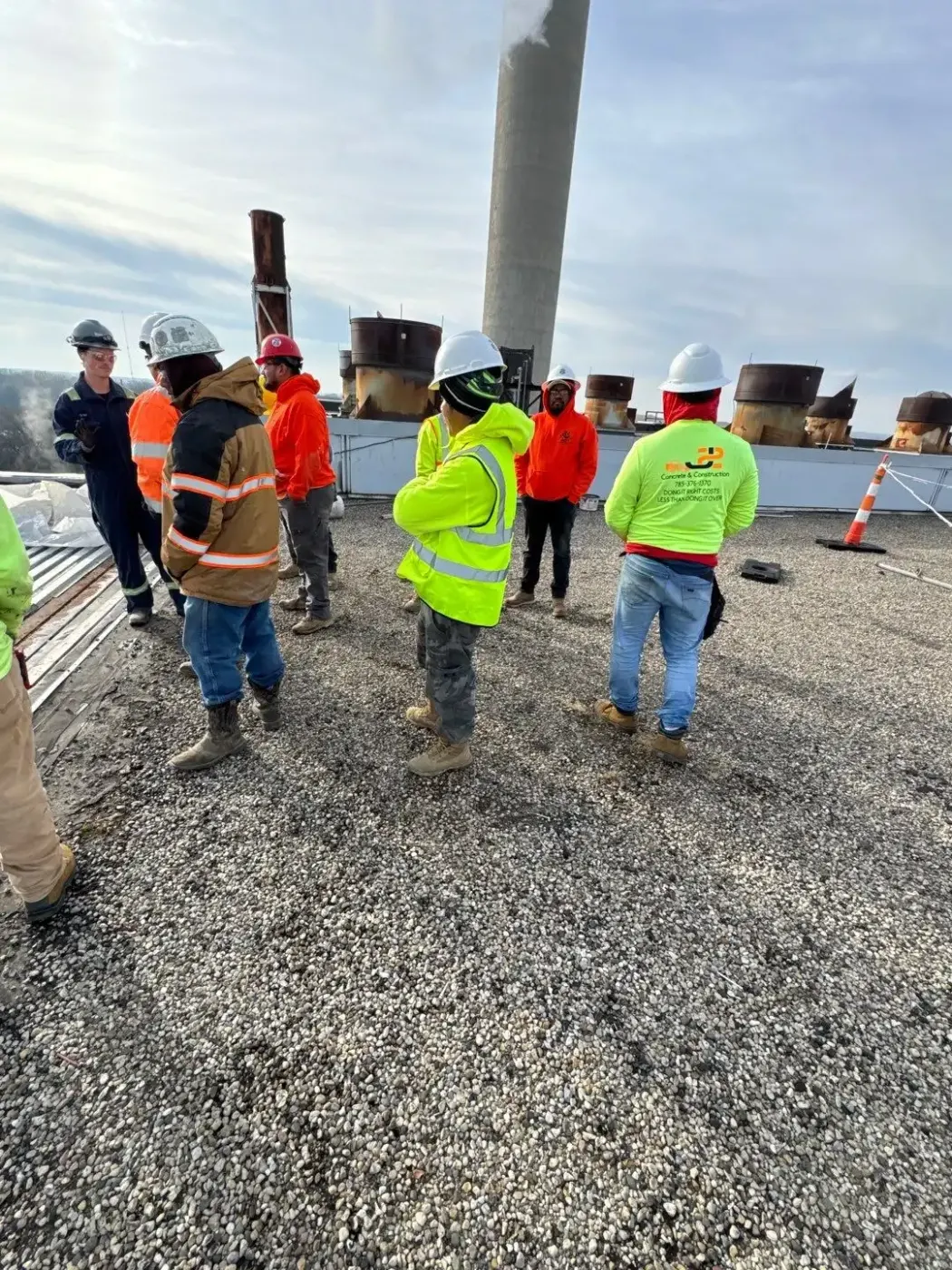 Commercial roof inspection documented in Sullivan